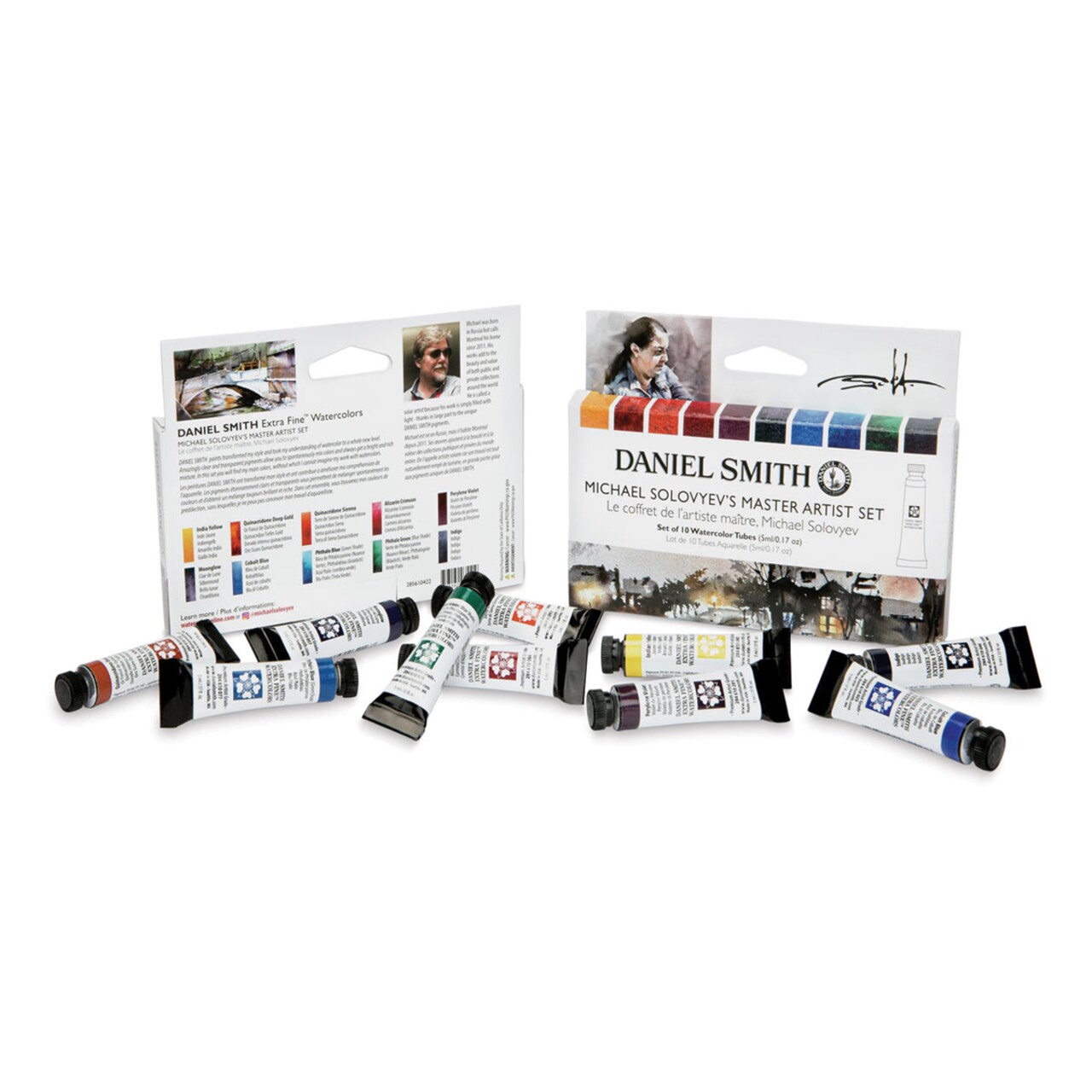 Daniel Smith Extra Fine Watercolor - Set of 10, Michael Solovyev Master Artist, 5 ml Tubes